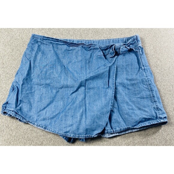 Wonder Nation Girls Denim Skirt/shorts Size L 10-12 - Picture 1 of 4